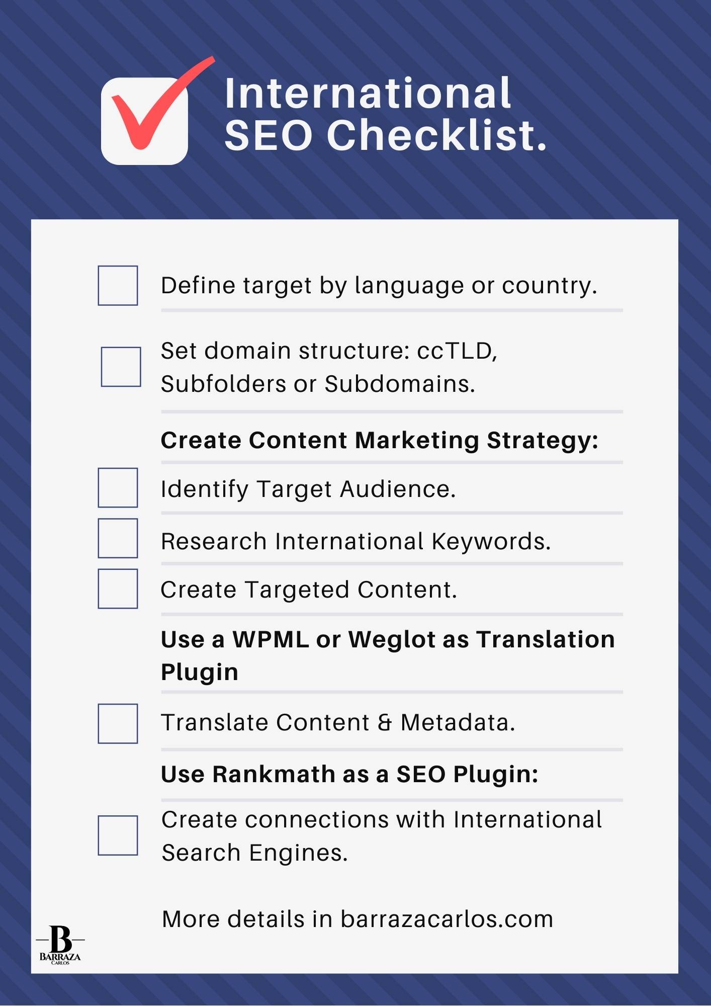 International SEO Checklist for Wordpress | Super Guide