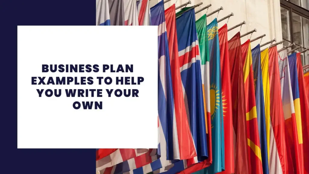 Business plan examples to help you write your own