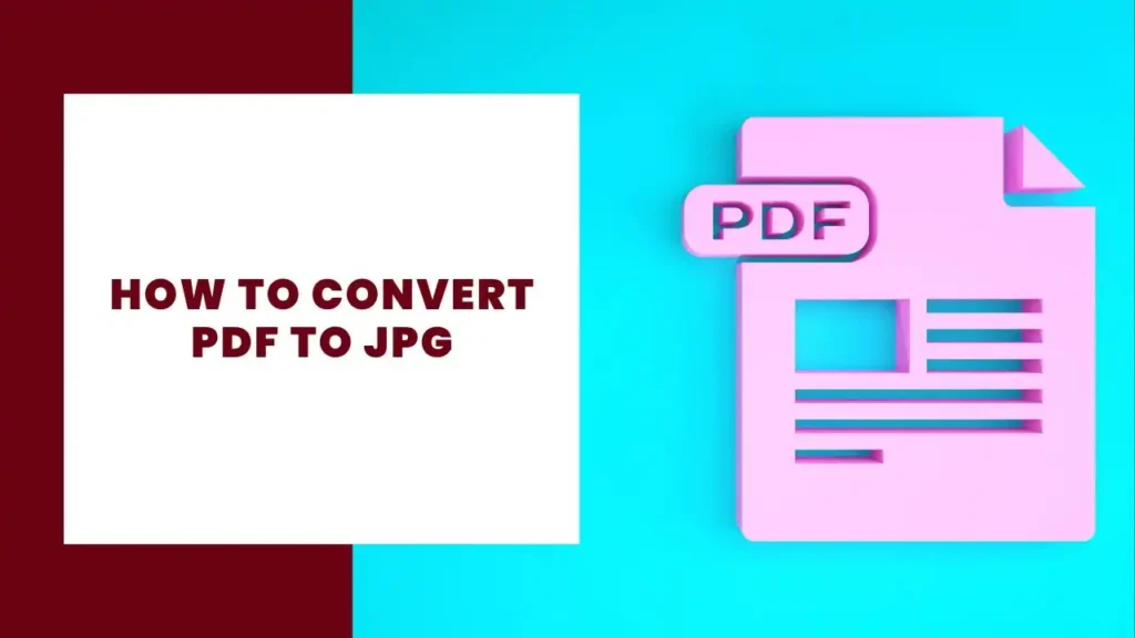How to Convert PDF to JPG