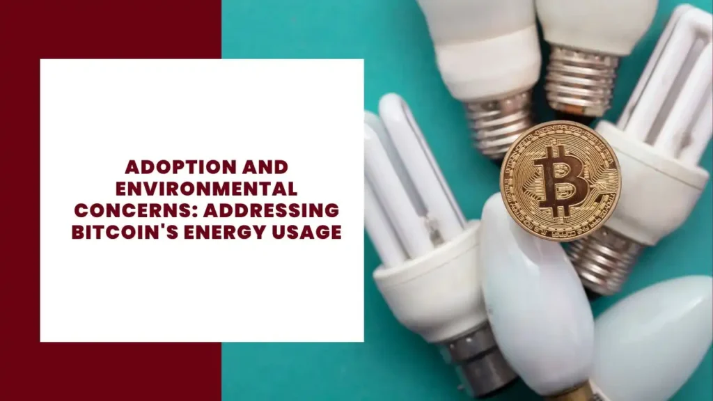 Adoption and Environmental Concerns Addressing Bitcoin's Energy Usage