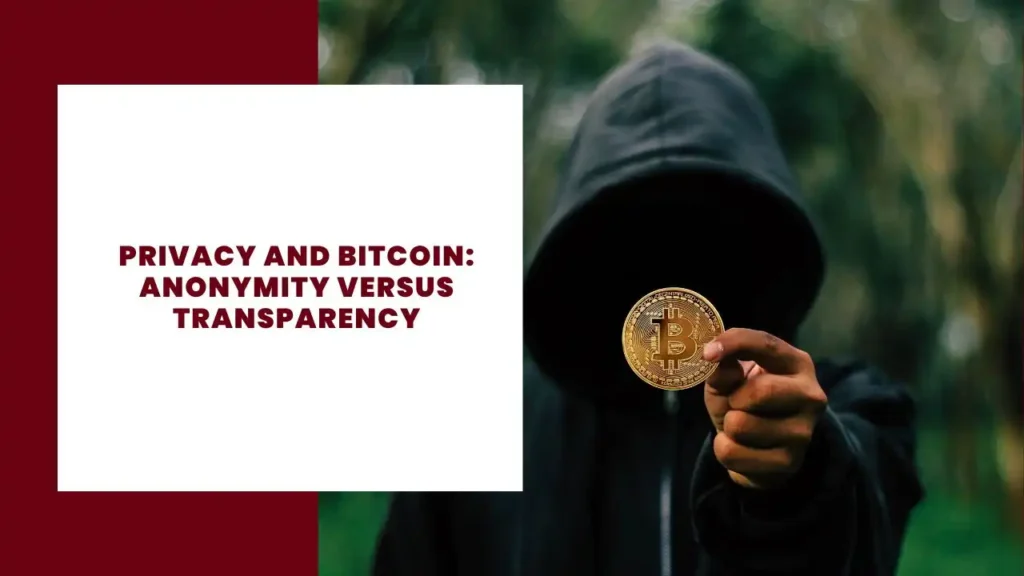 Privacy and Bitcoin Anonymity Versus Transparency