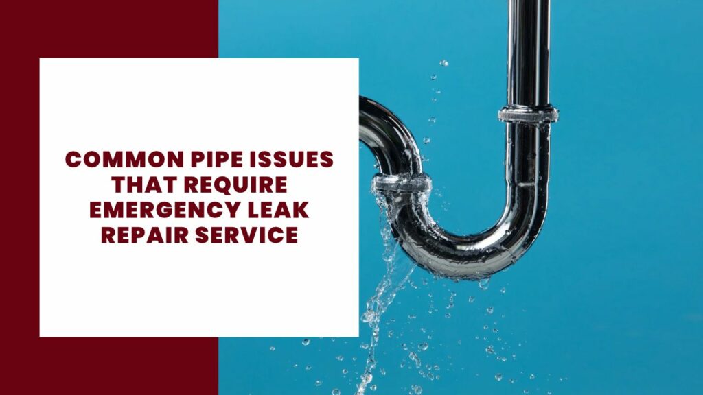 Common Pipe Issues That Require Emergency Leak Repair Service