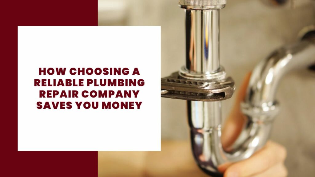 How Choosing a Reliable Plumbing Repair Company Saves You Money