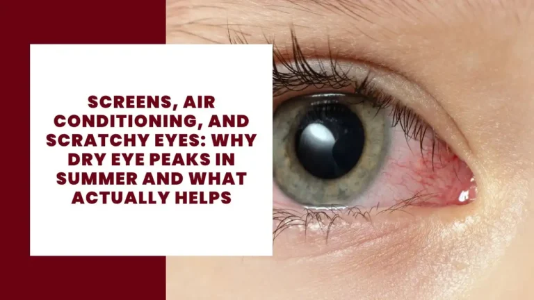 Screens, Air Conditioning, and Scratchy Eyes_ Why Dry Eye Peaks in Summer and What Actually Helps