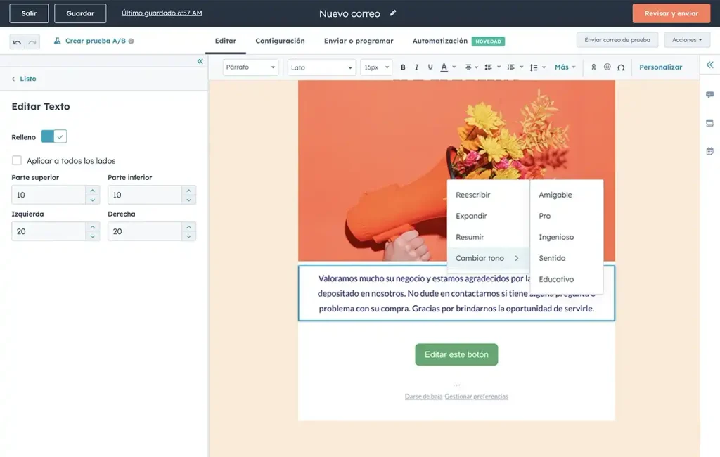 Los mejores servicios de marketing por correo electrónico en 2026: 5 herramientas de email marketing con precios oficiales 5 hubspot marketing